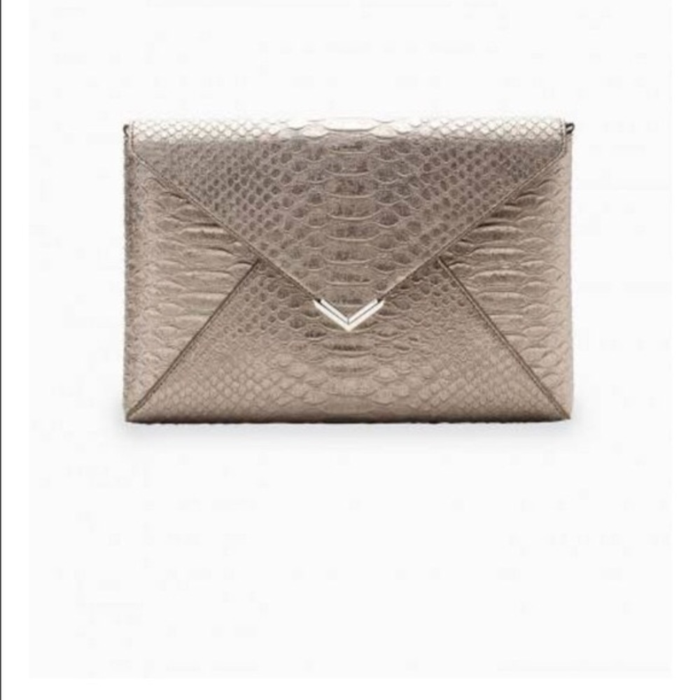 NWT Stella a& Dot pewter clutch